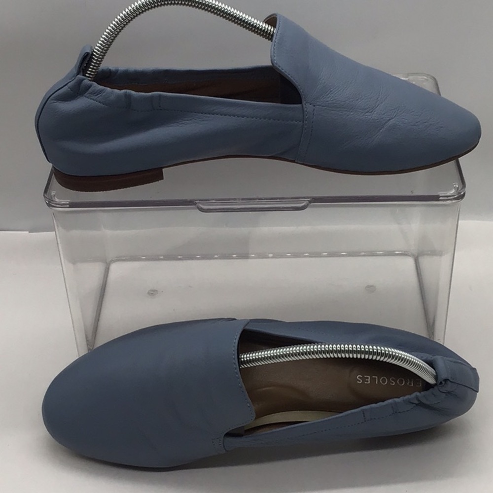 Aerosoles Rossie Blue Leather Flat - Picture 4 of 11